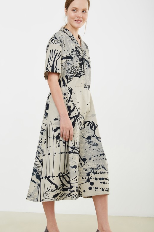 Платье с принтом