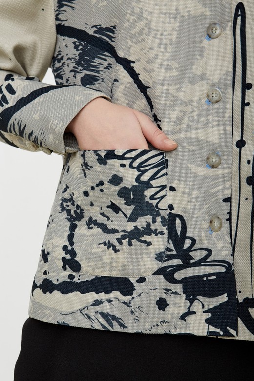 Жакет с принтом