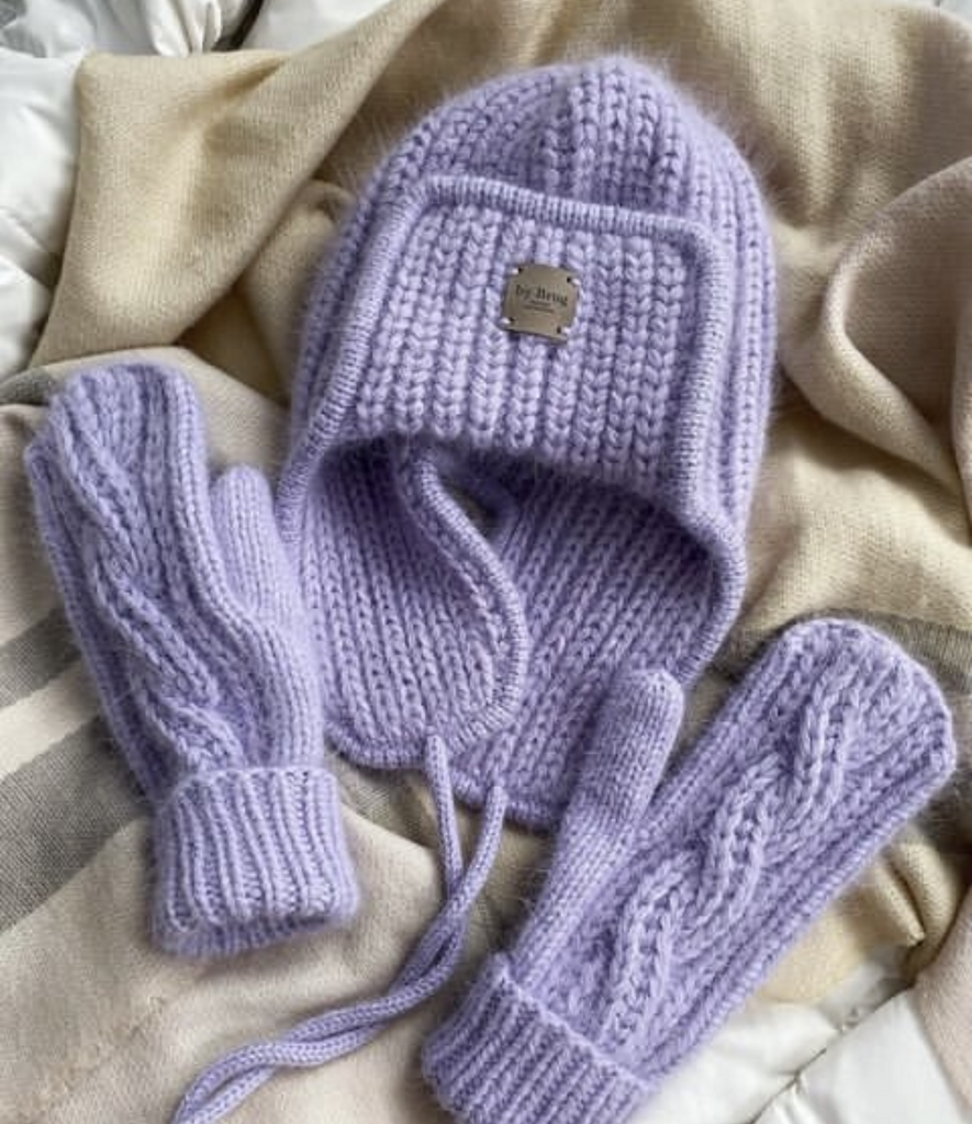 сет:ушанка и варежки