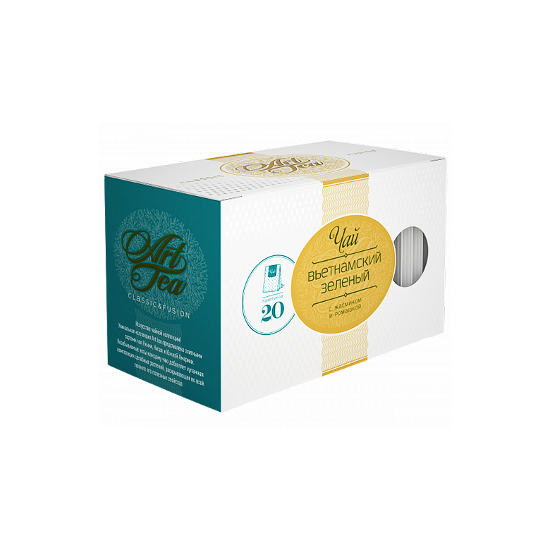 ЗЕЛЕНЫЙ ЧАЙ ART TEA «ВЬЕТНАМСКИЙ» С ЖАСМИНОМ И РОМАШКОЙ