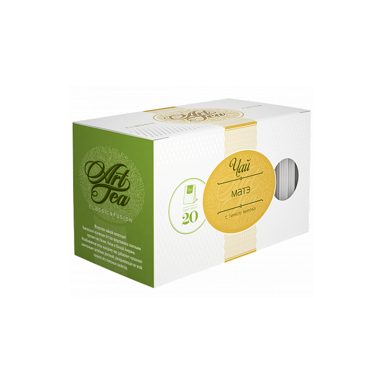 ЧЕРНЫЙ ЧАЙ ART TEA «МАТЭ» С ГИНКГО БИЛОБА