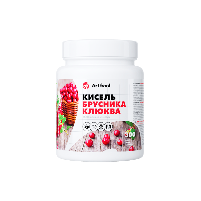 КИСЕЛЬ «БРУСНИКА-КЛЮКВА»