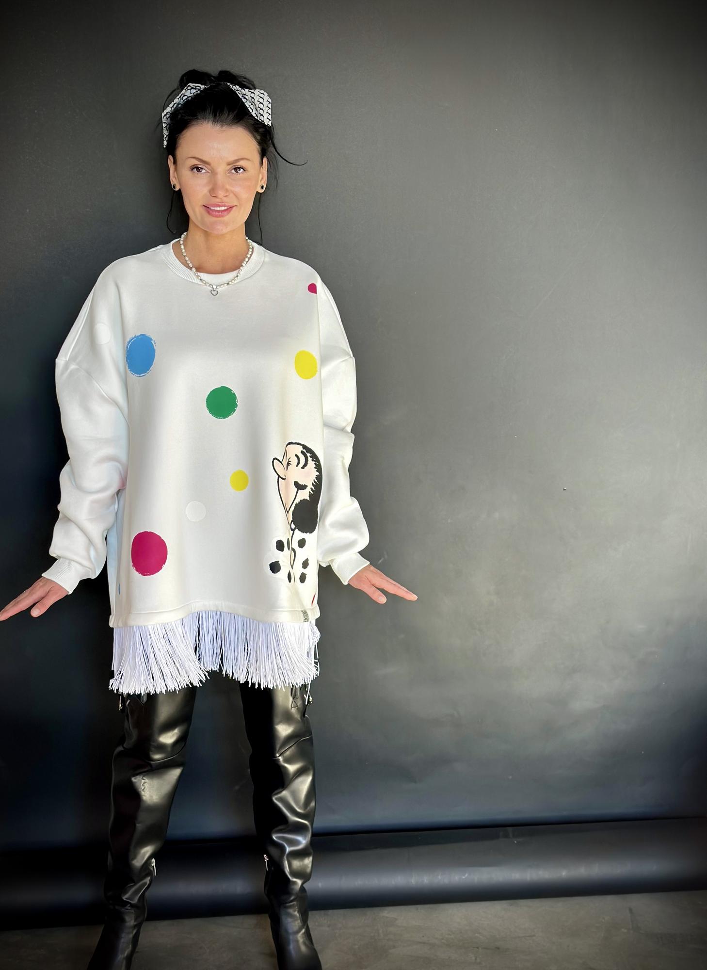 Свитшот Ойли Олив White