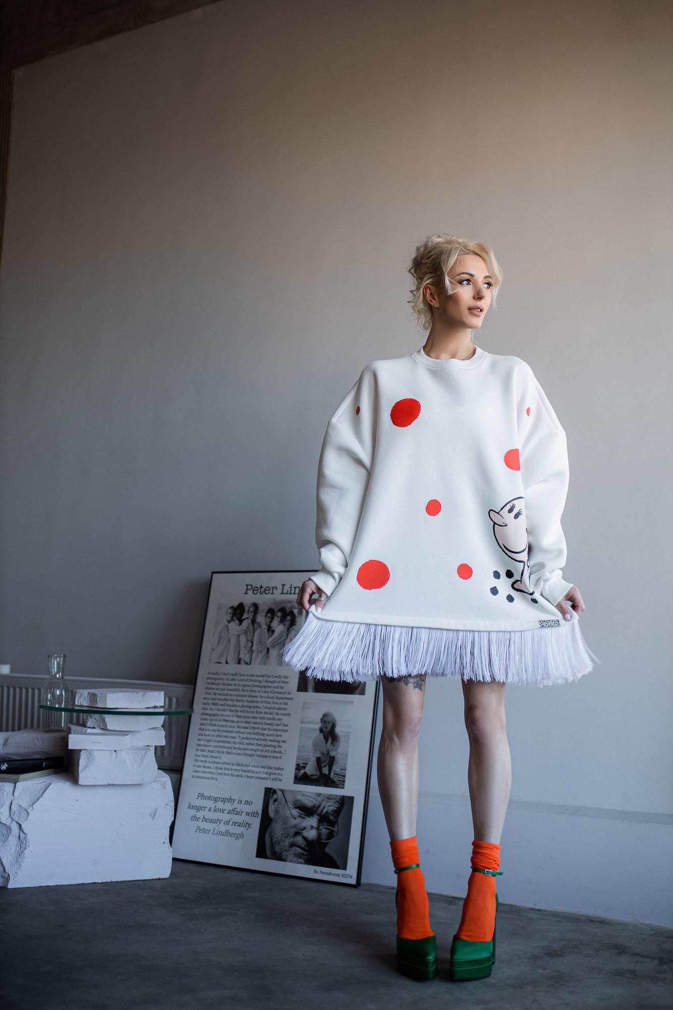 Свитшот Ойли Олив White