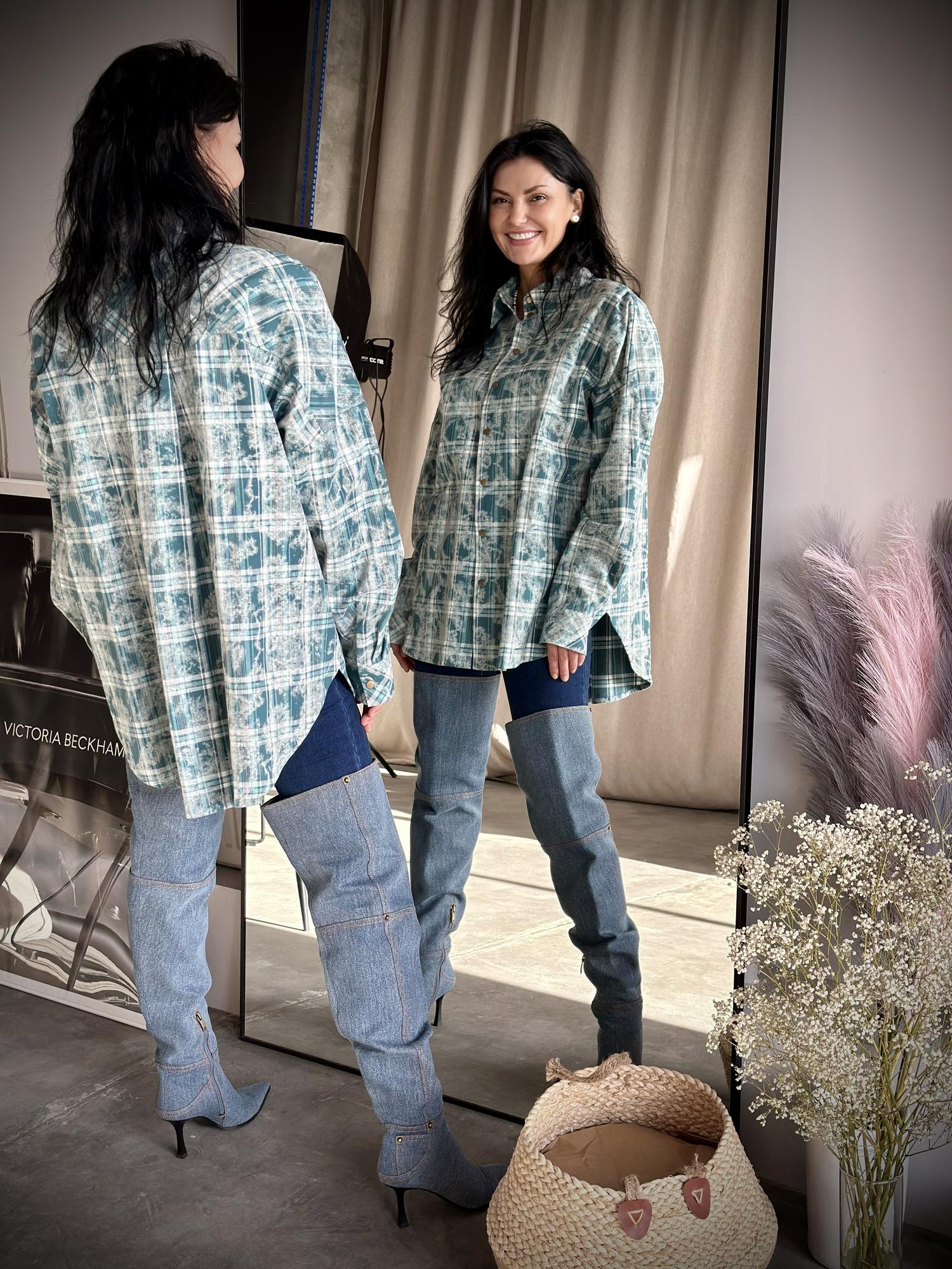 Рубашка варенка, Бирюза