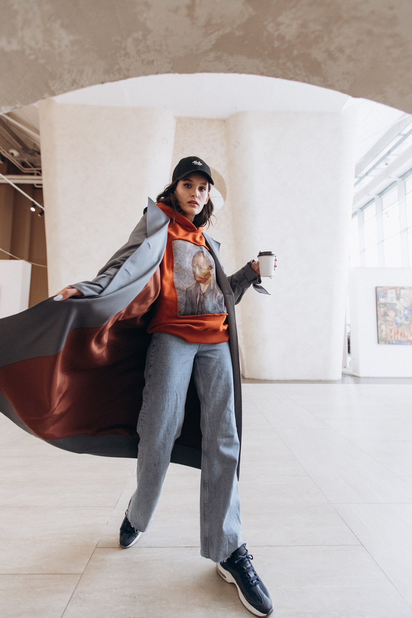 Худи в терракотовом цвете Винсент Ван Гог  "Автопортрет"