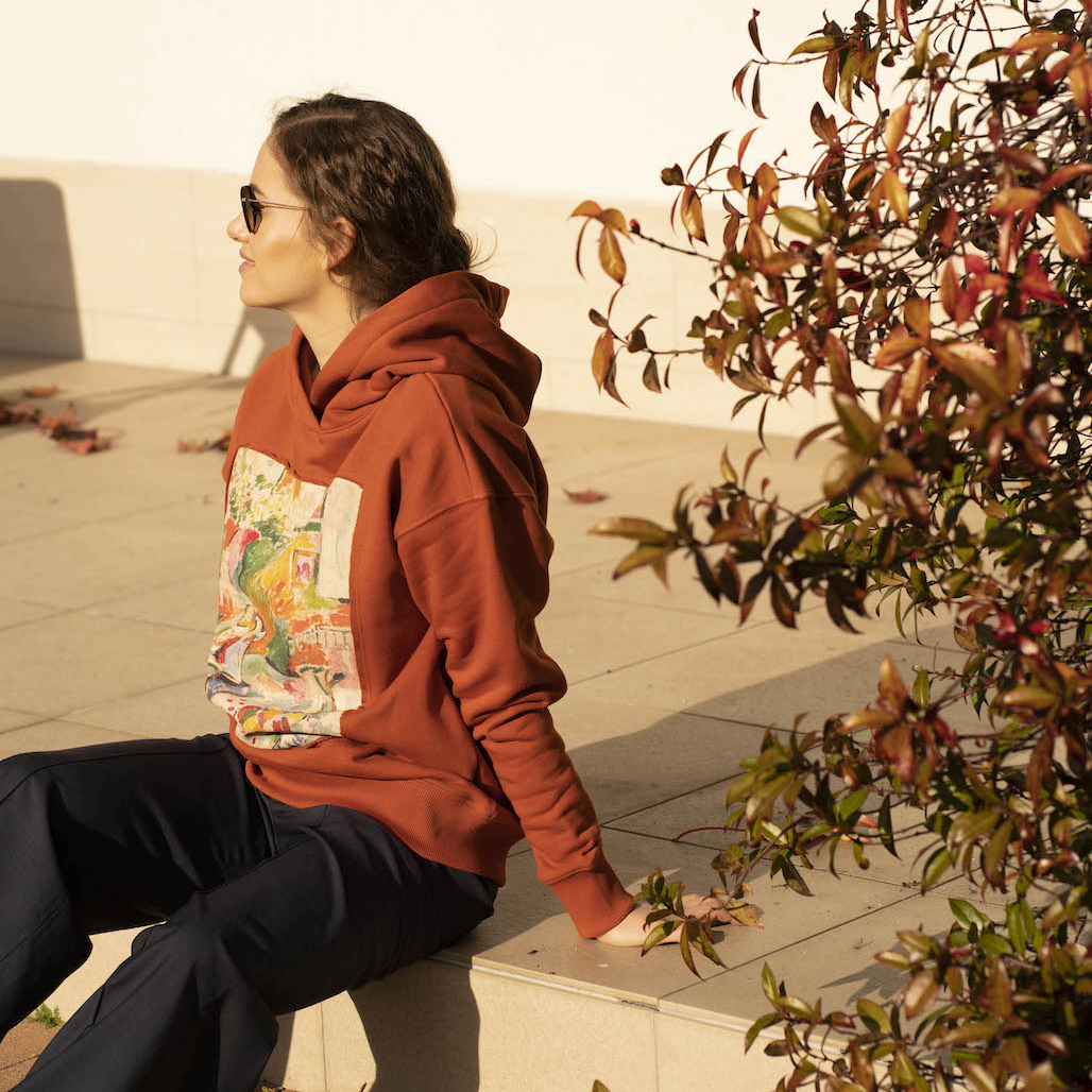 Худи в терракотовом цвете Анри Матисс "Читающая Маргарита"
