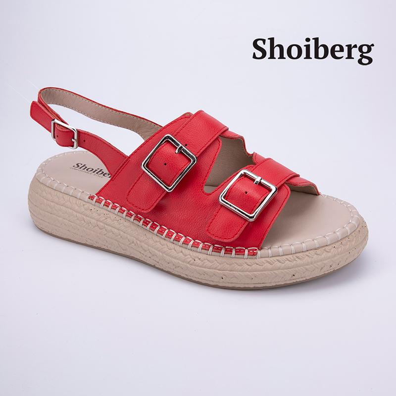Сандалии женские красные Shoiberg