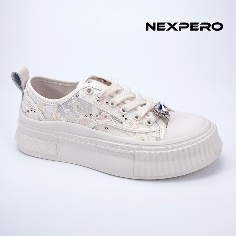 Кеды женские молочные Nexpero