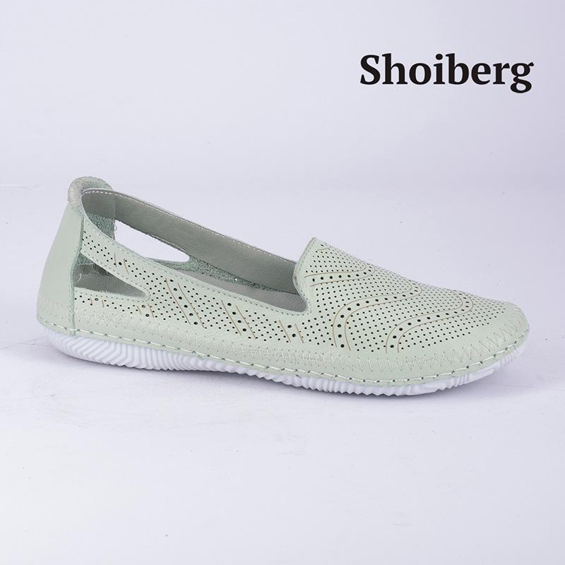 Слипоны женские мятные Shoiberg