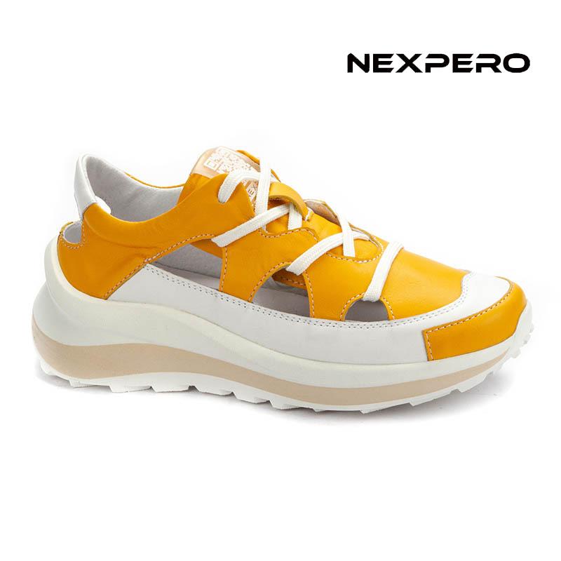 Кроссовки женские желтые Nexpero