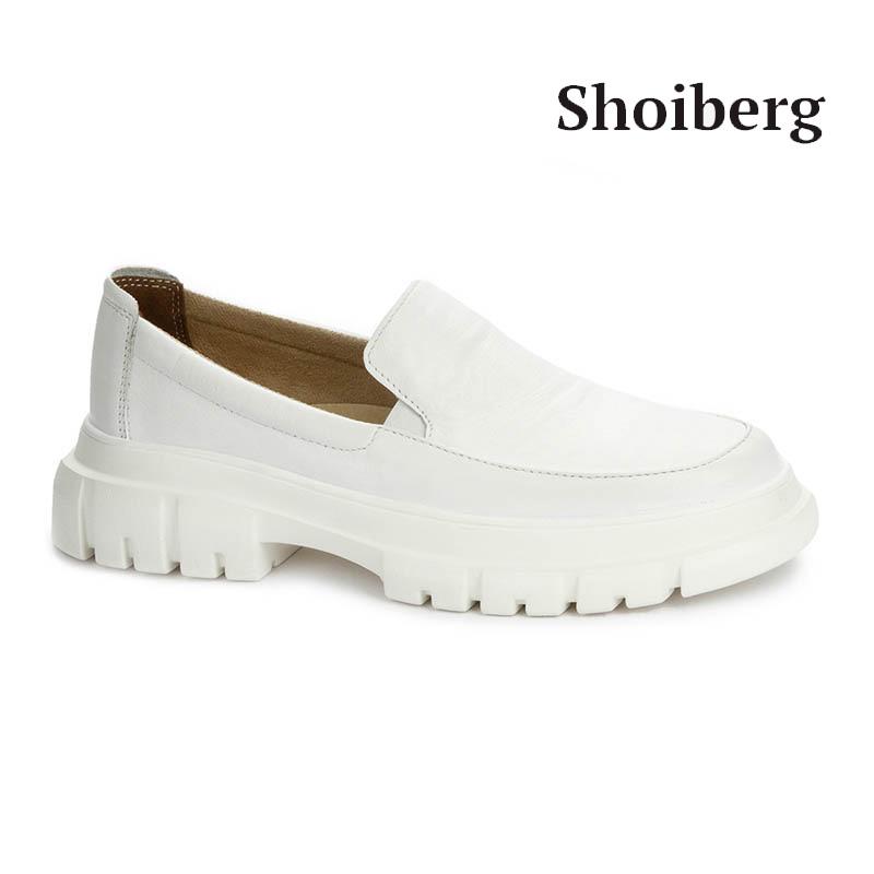 Слипоны женские белые Shoiberg