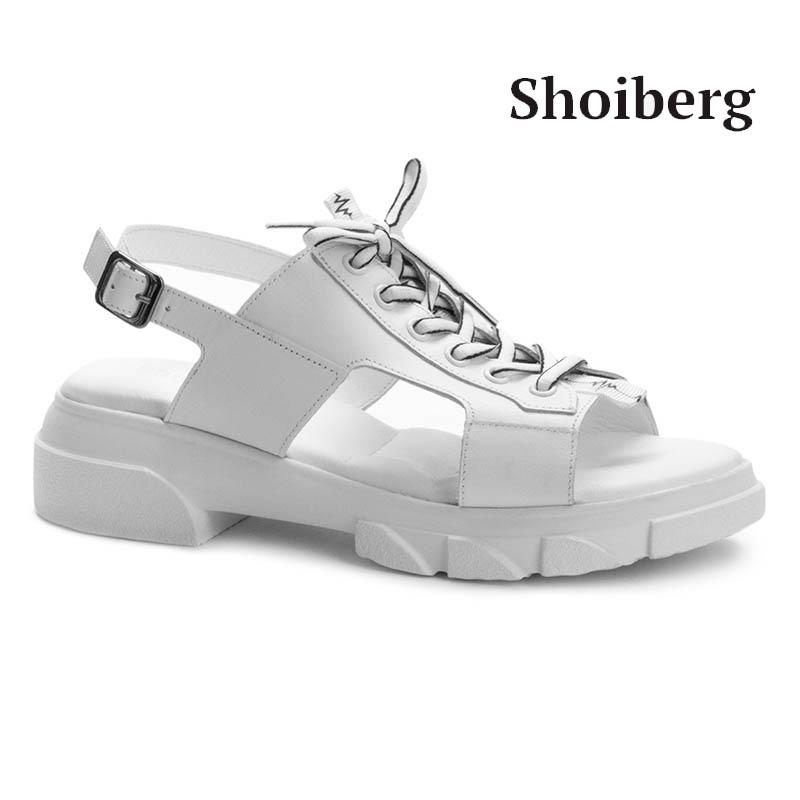 Сандалии женские белые Shoiberg