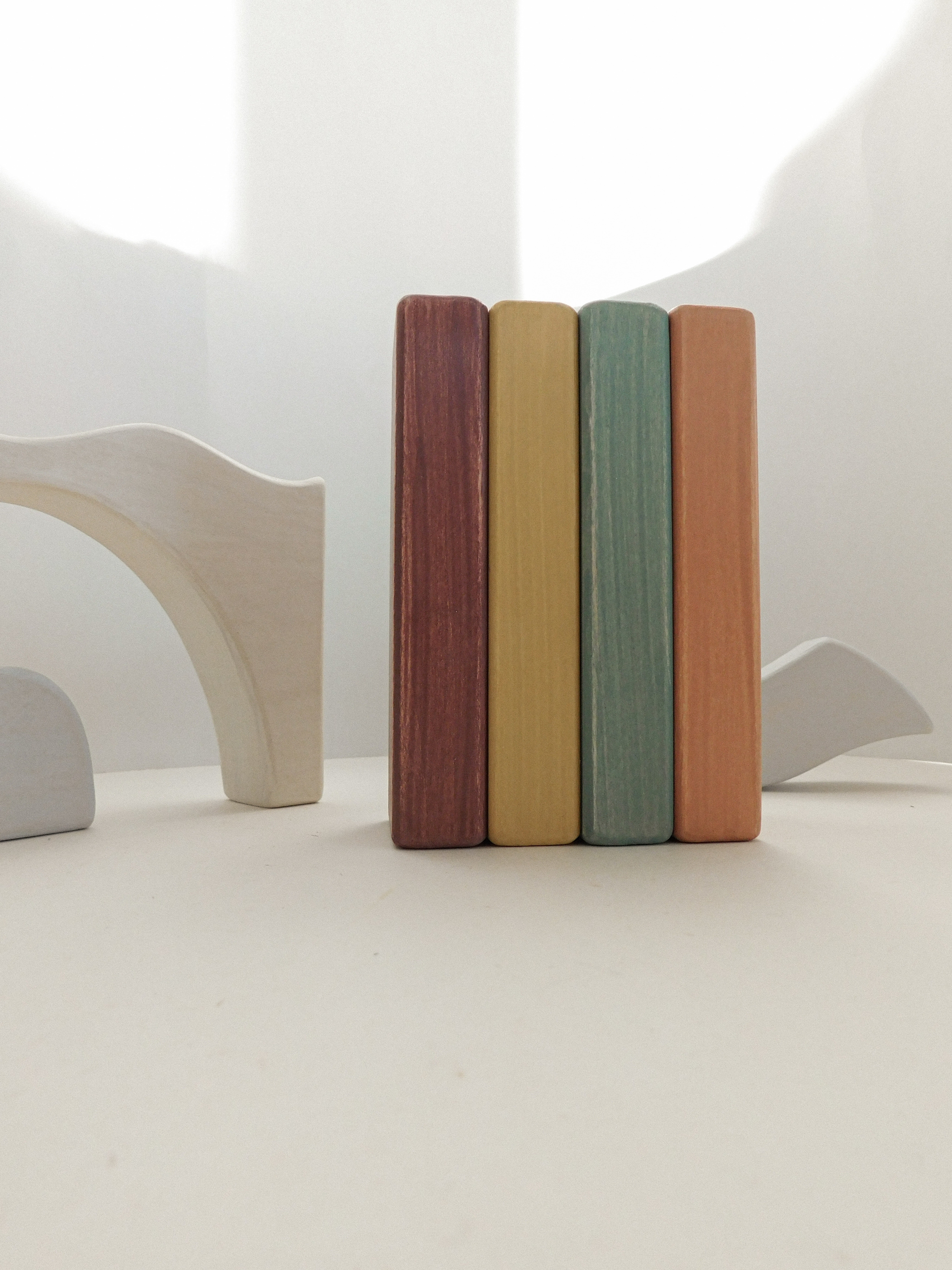 Wooden Blocks Autumn Rainbow x24