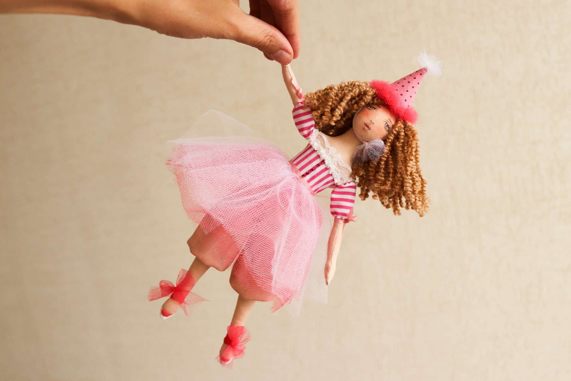 Клоунесса Пинк. Авторская кукла.