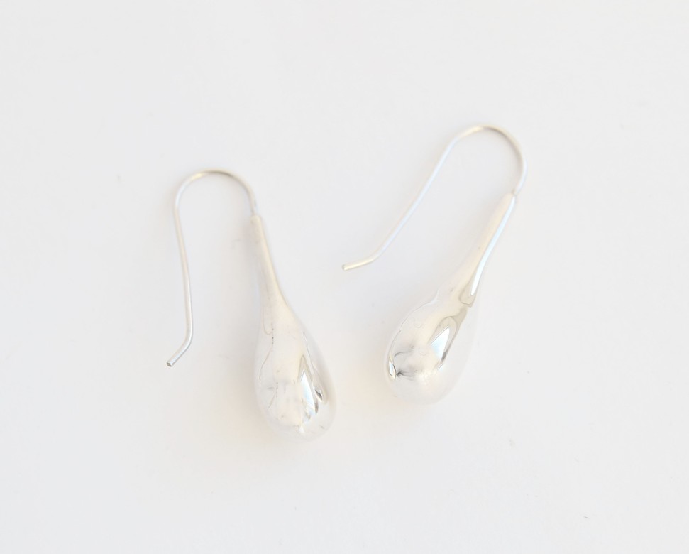 Серебряные серьги Капли