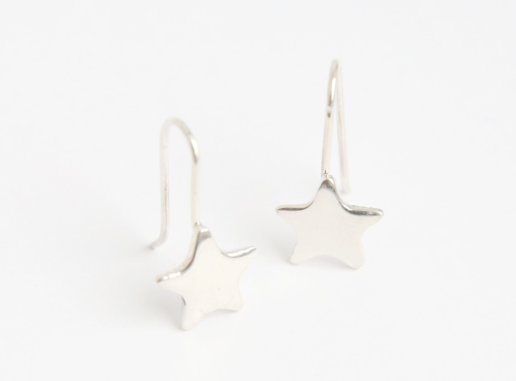 Серьги маленькие звездочки