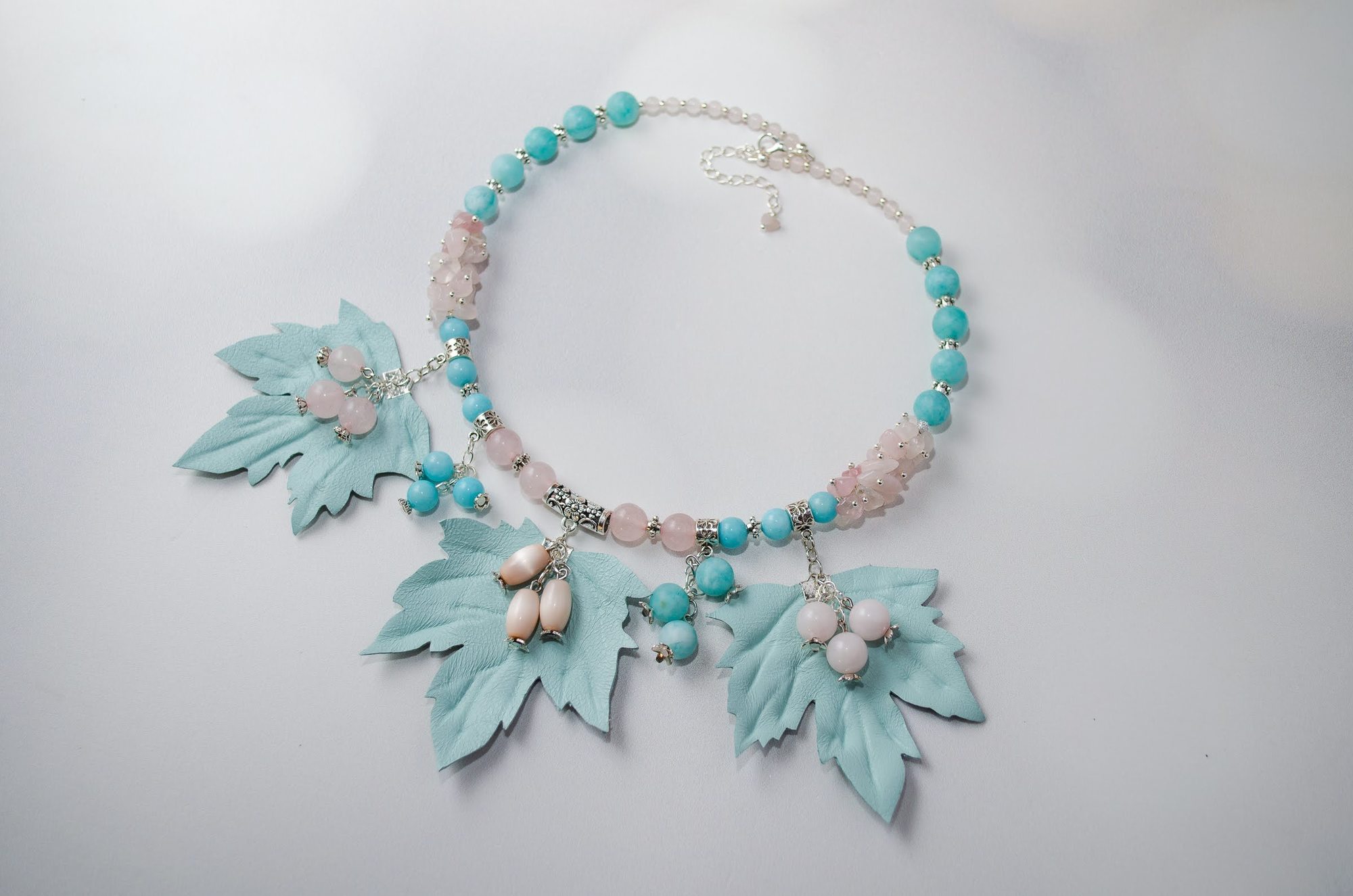 Листья и ягоды - колье SO-TC21F7