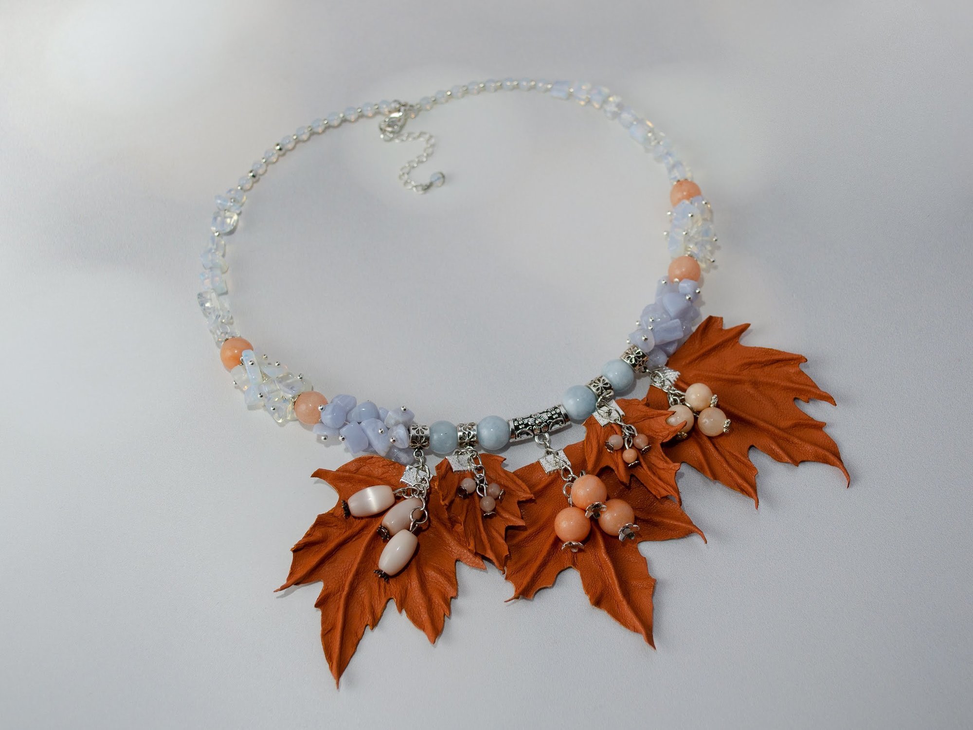 Листья и ягоды - колье SO-TC21F8