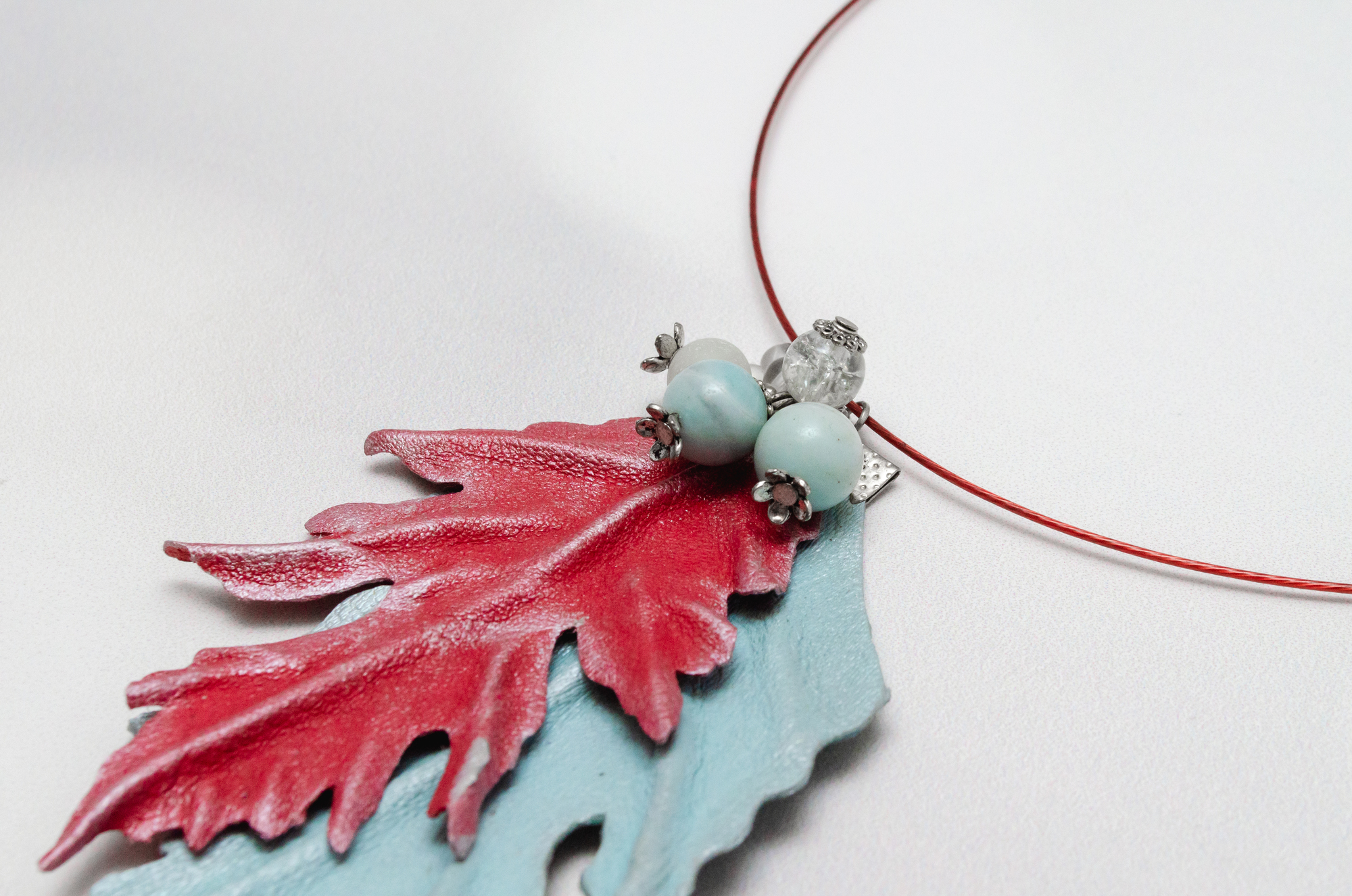 Листья и ягоды - колье SO-TC21F16