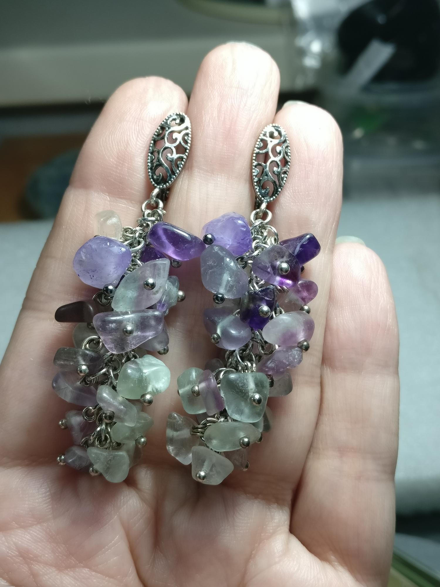 Серьги-гроздья E25G6