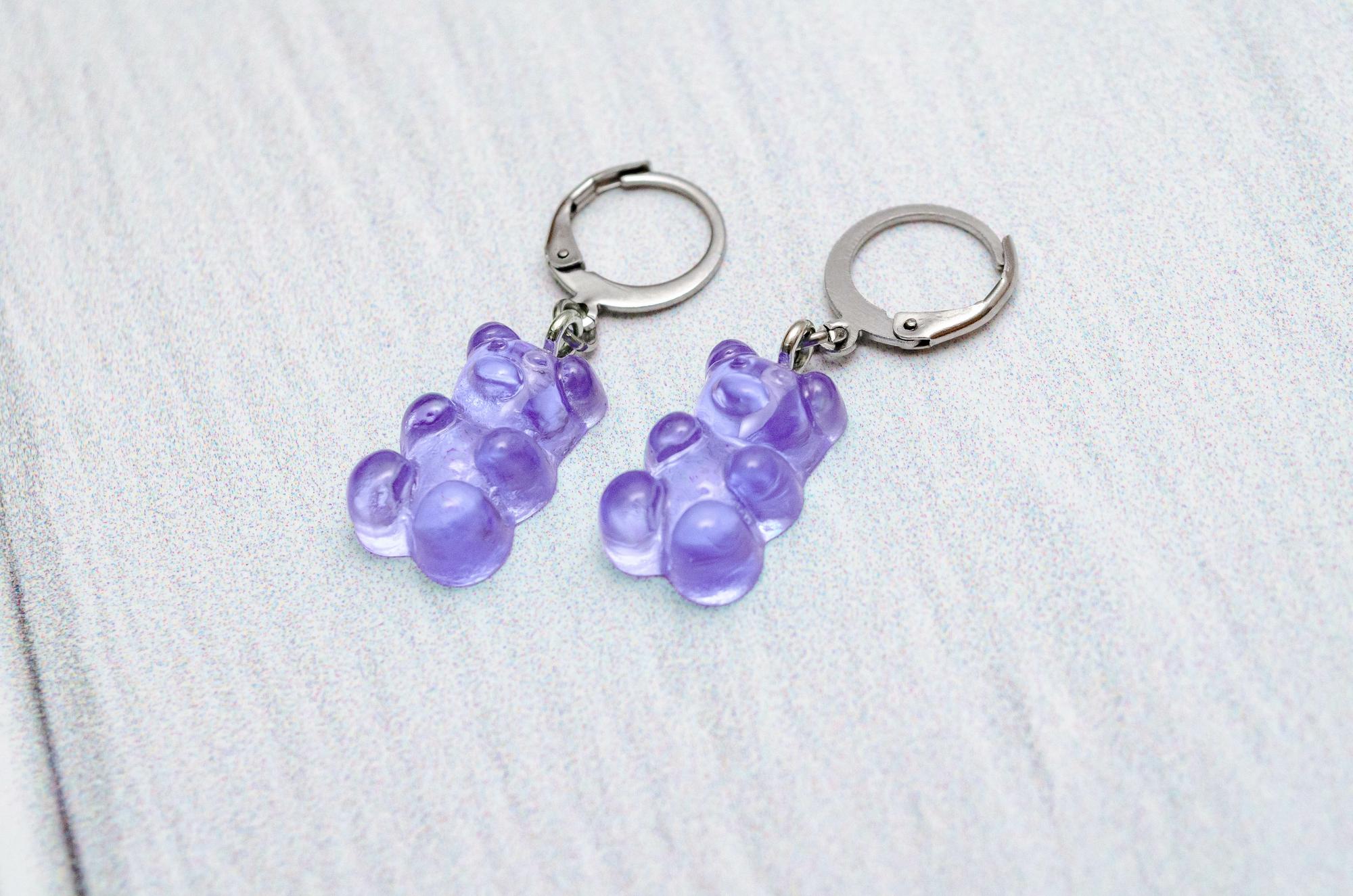 Серёжки с мишками K23E22