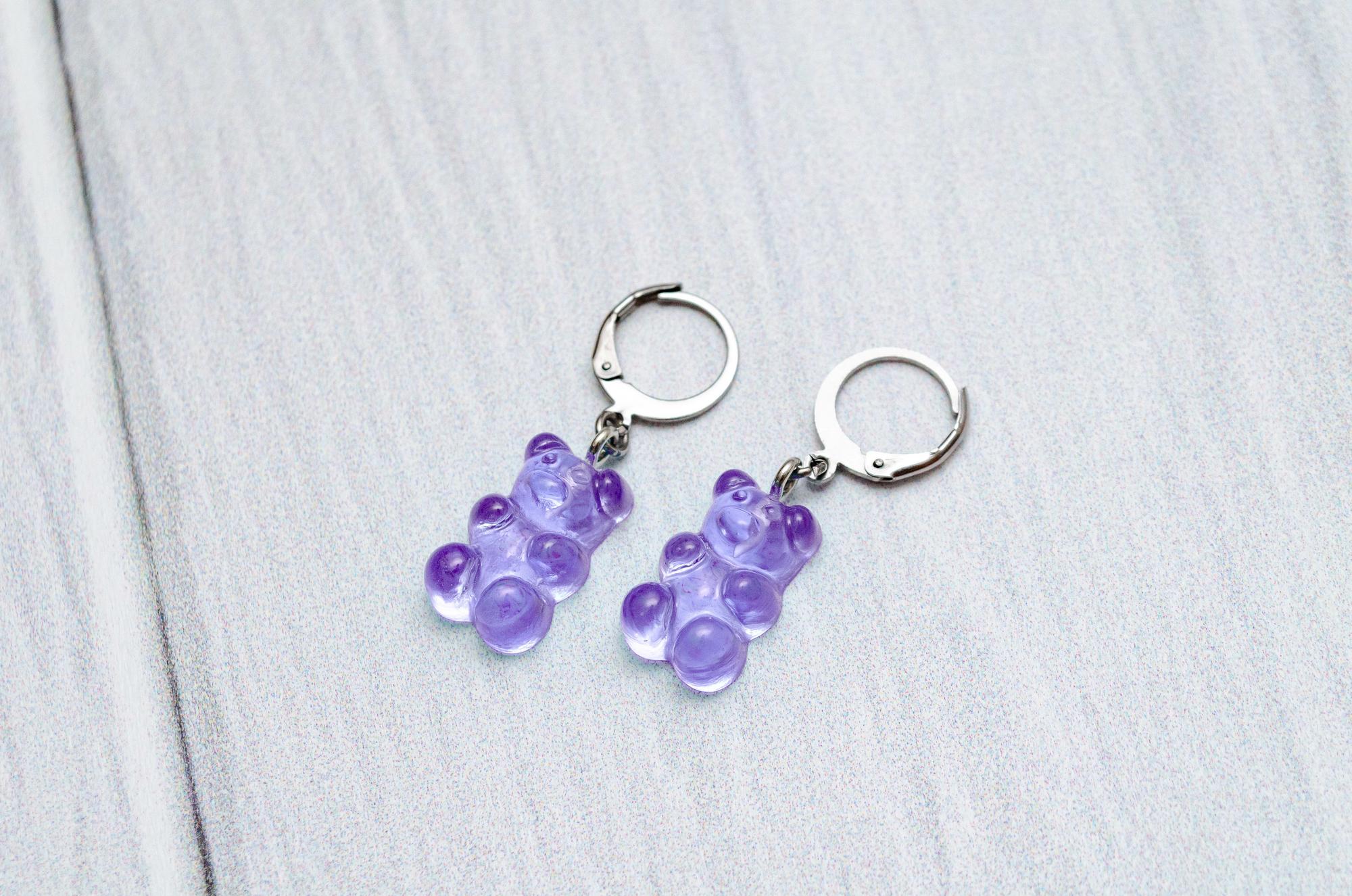 Серёжки с мишками K23E22