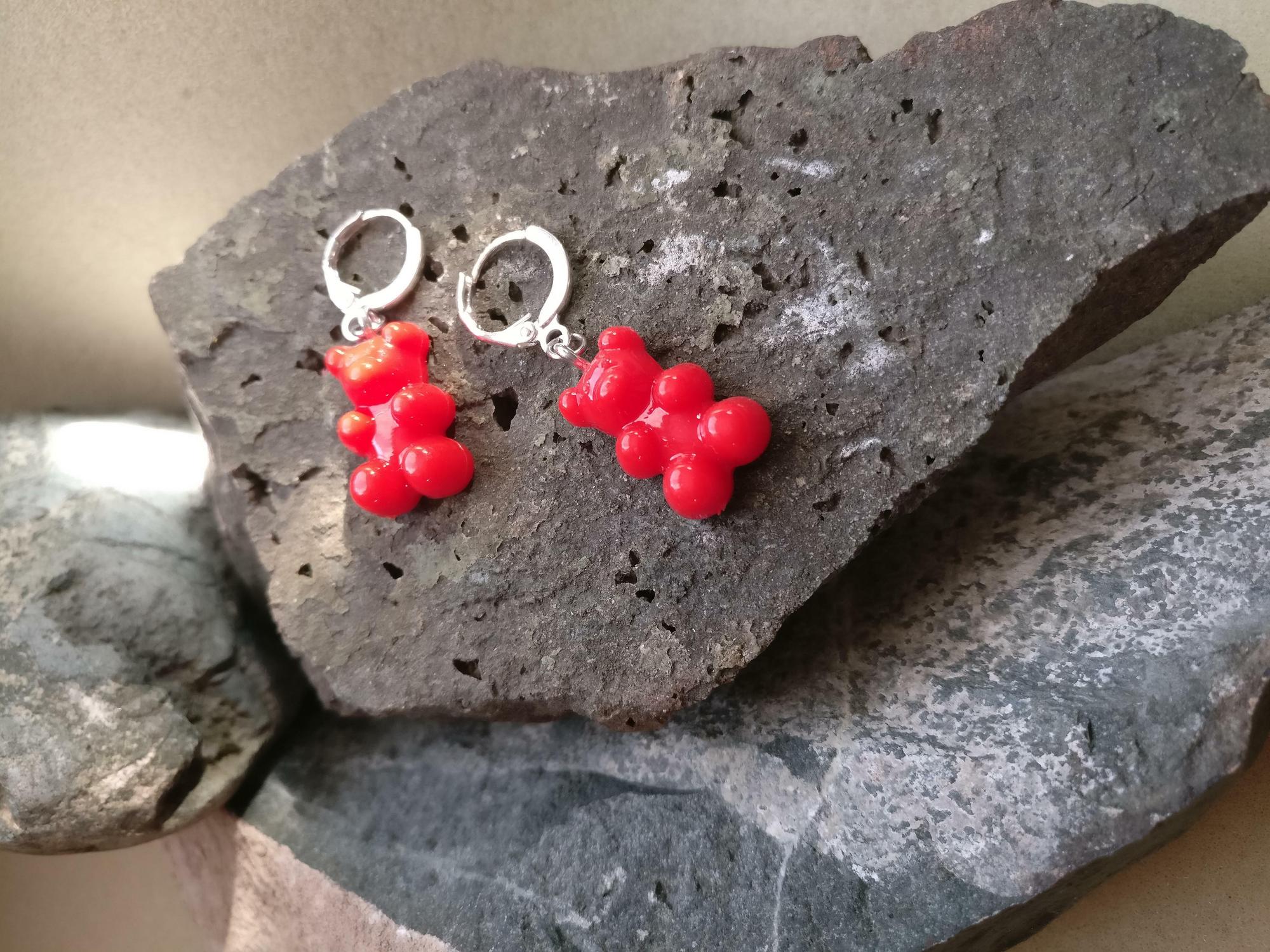 Серёжки с мишками K23E24