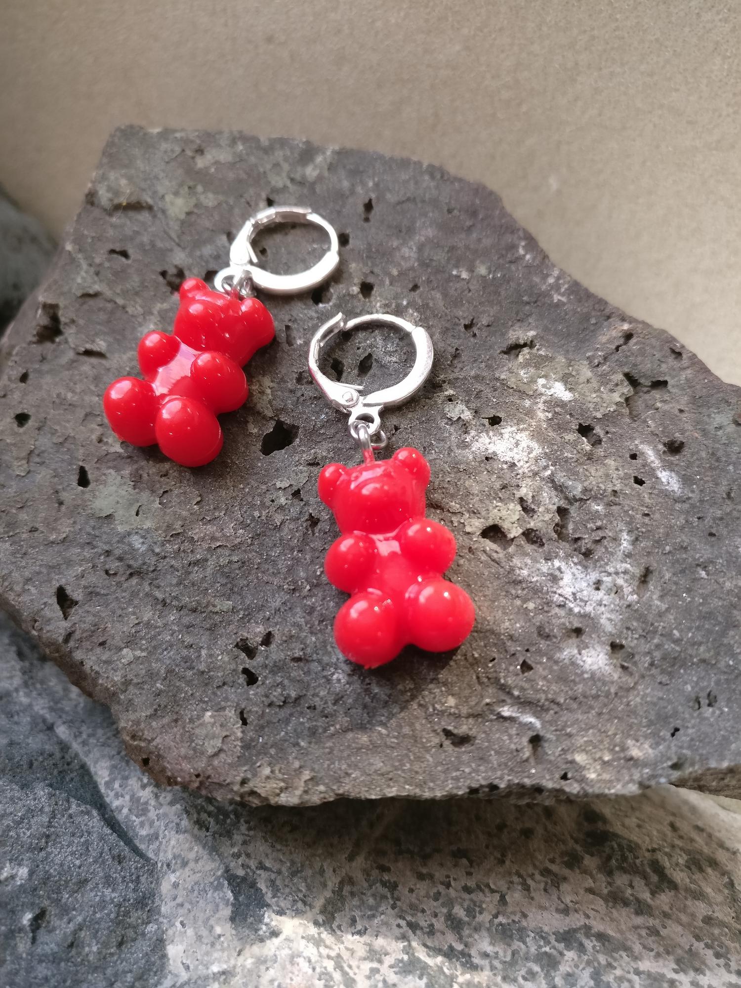 Серёжки с мишками K23E24