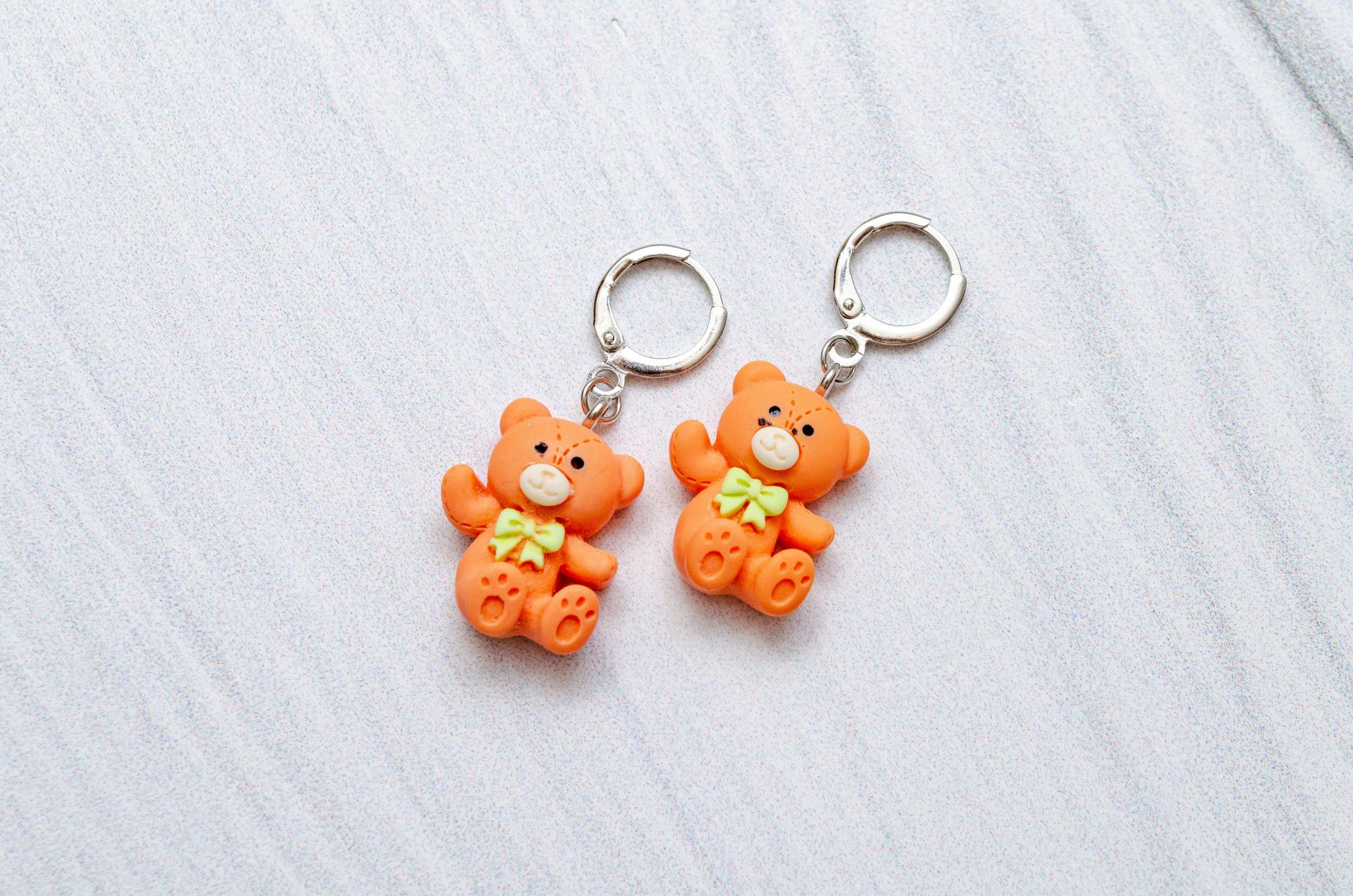 Серёжки с мишками K23E28