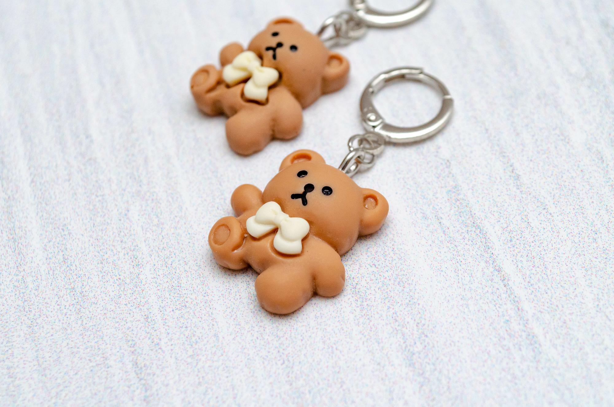 Серёжки с мишками K23E30