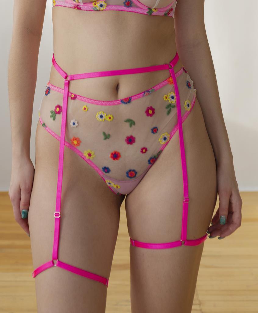 Стрепы на ноги фуксия