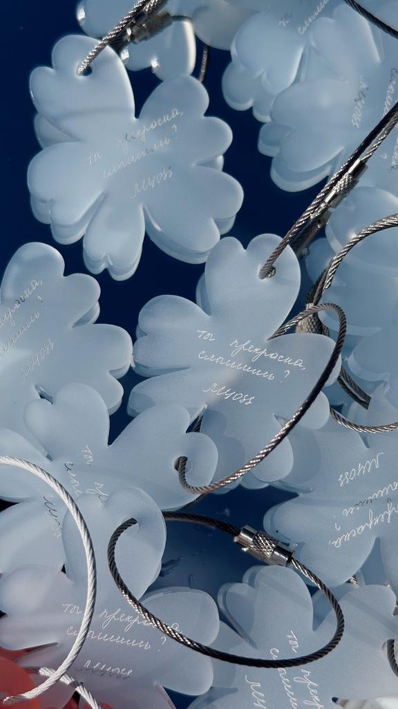 Брелок MYOSS "нежно-голубой"