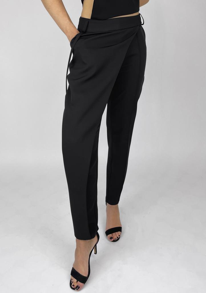 Брюки на запах (черный)