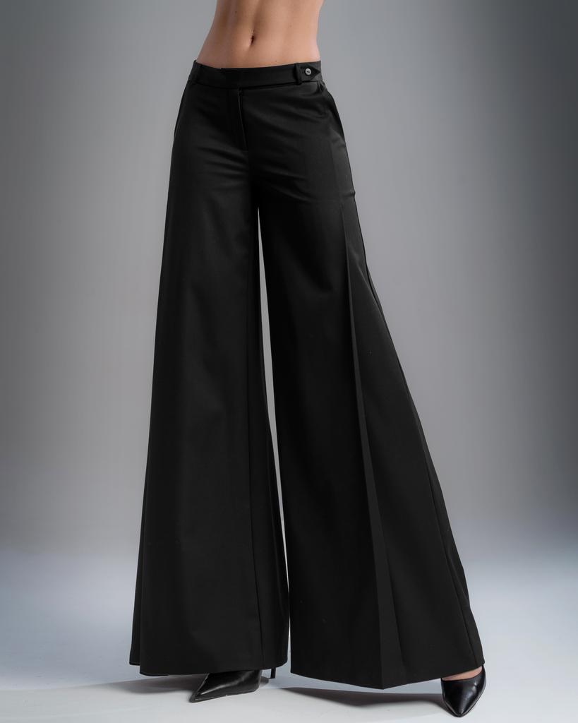 Брюки-палаццо (черный)