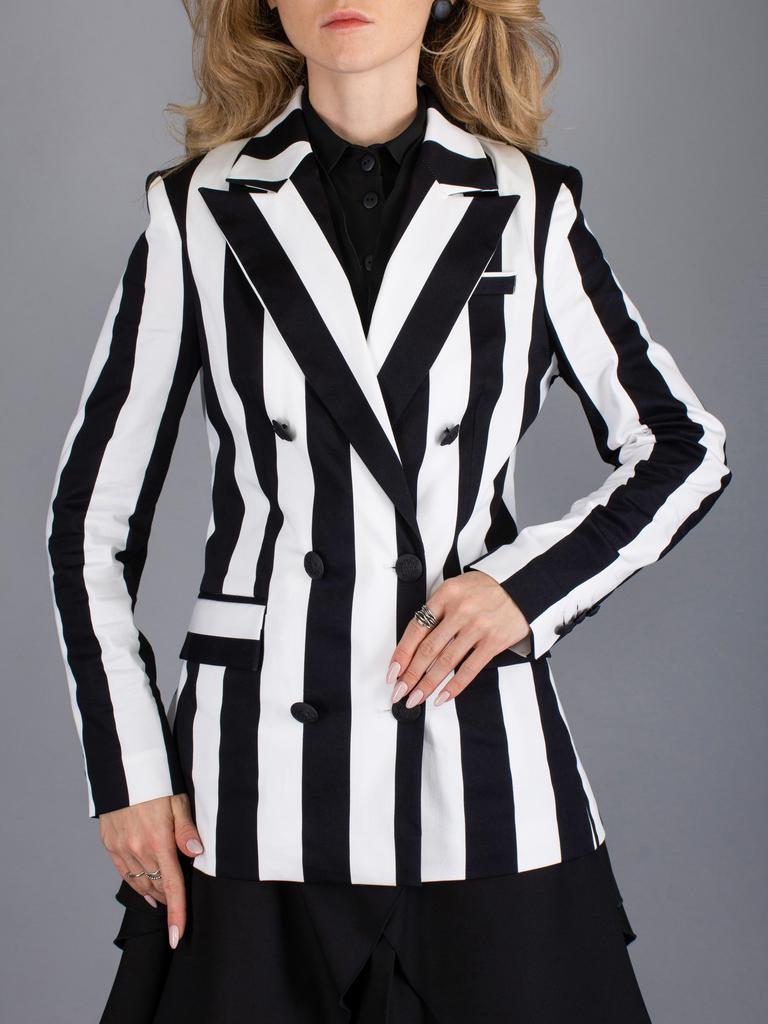 Жакет (черно-белая полоска)