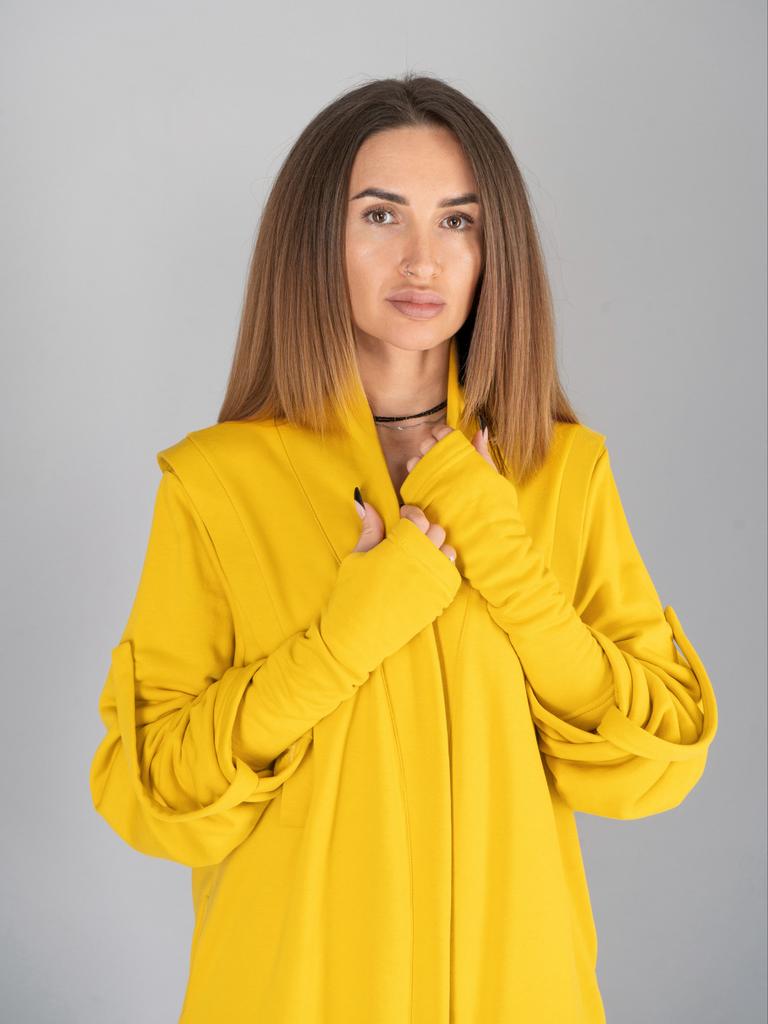 Полуперчатки (горчичный)