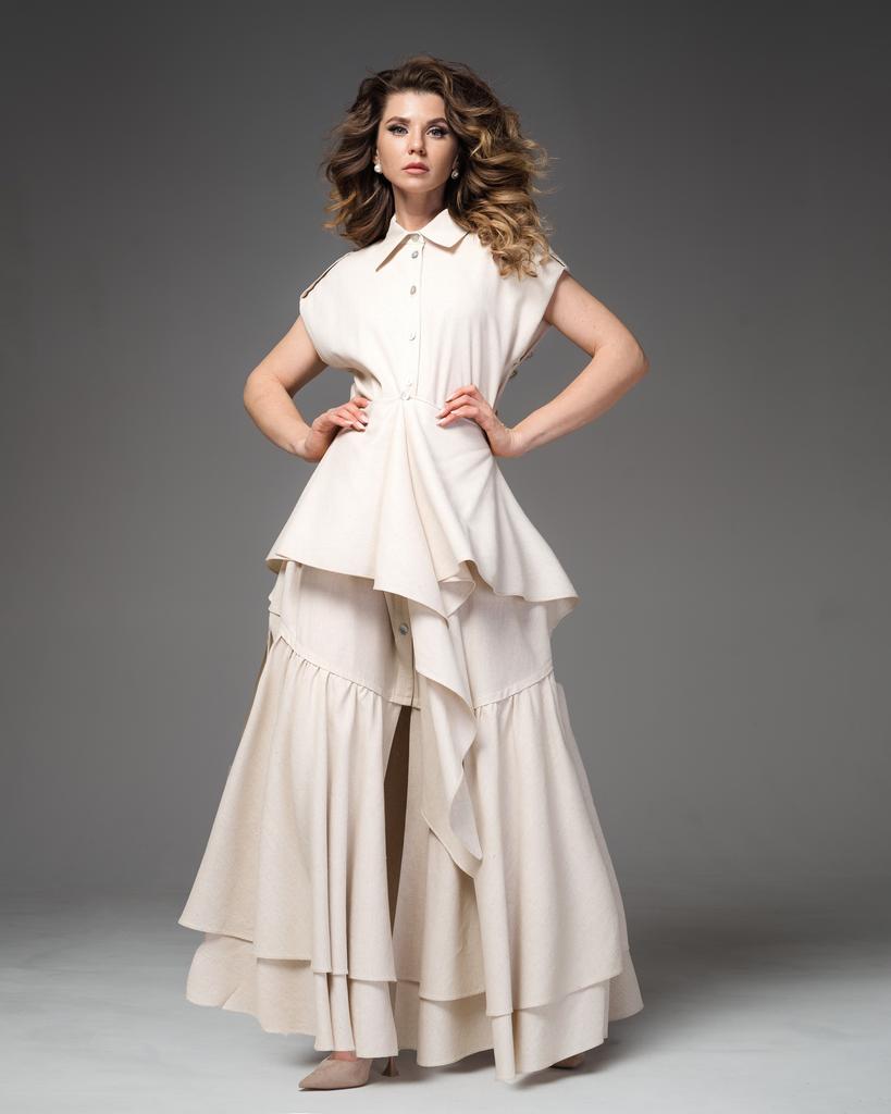 Платье макси Wings (песочный)