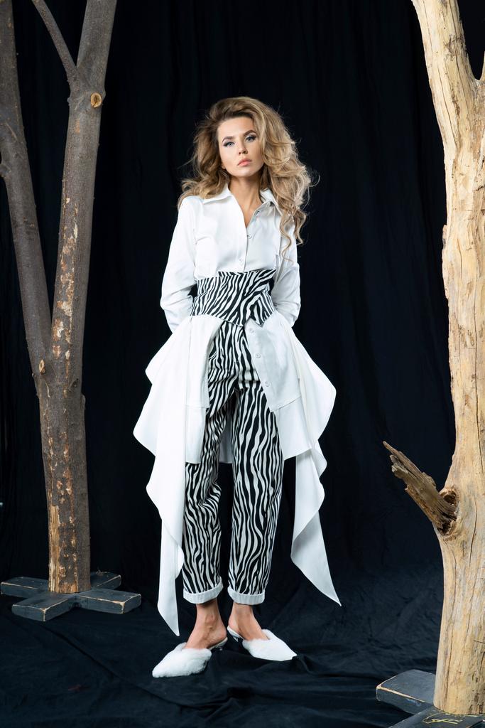 Платье + брюки + пояс