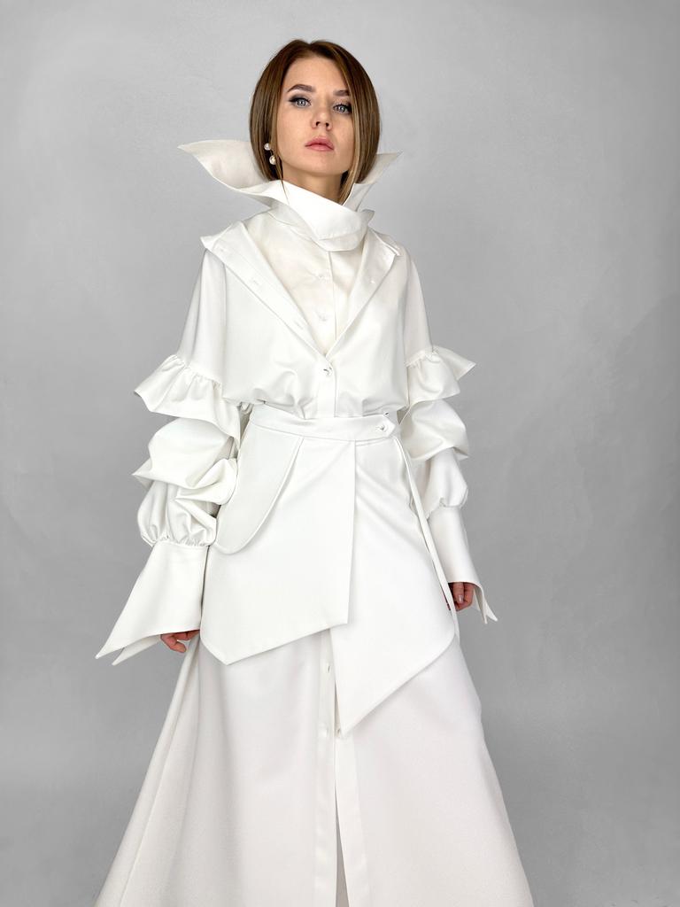 Платье + манишка + юбка-пояс