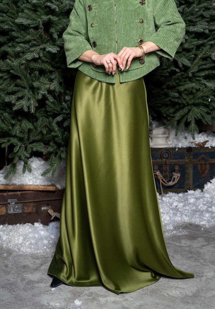 Юбка миди (зеленый)