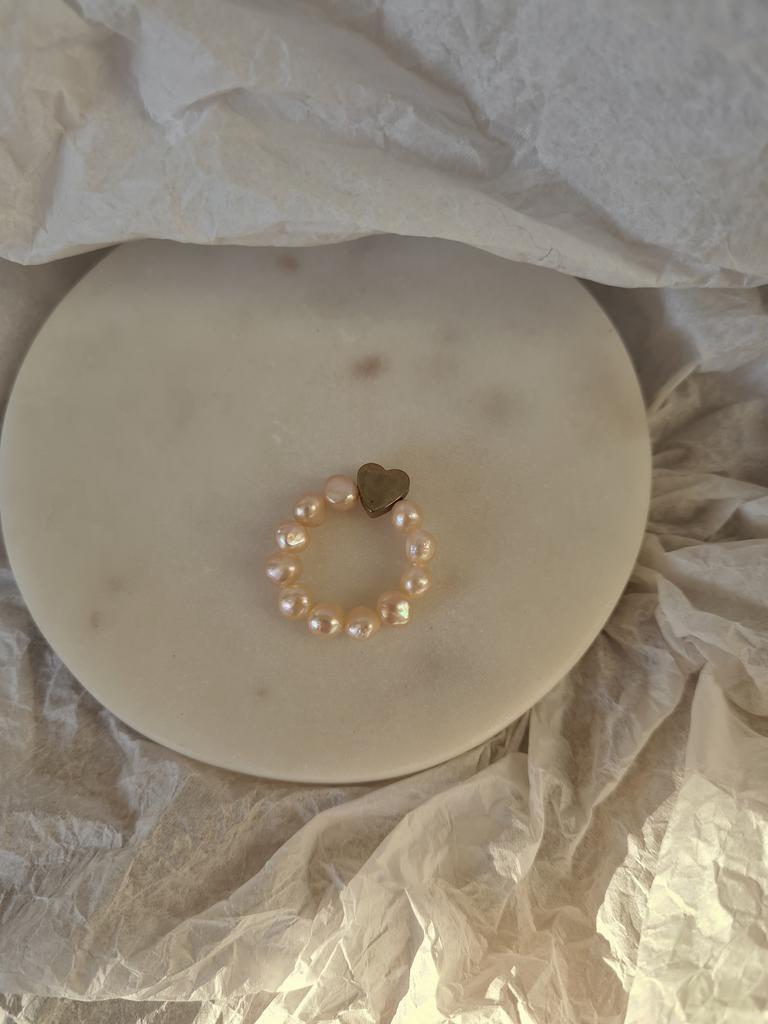 Кольцо Peach pearls