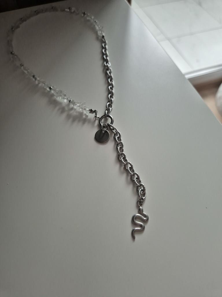 Колье с горным хрусталем Сrystal Snake