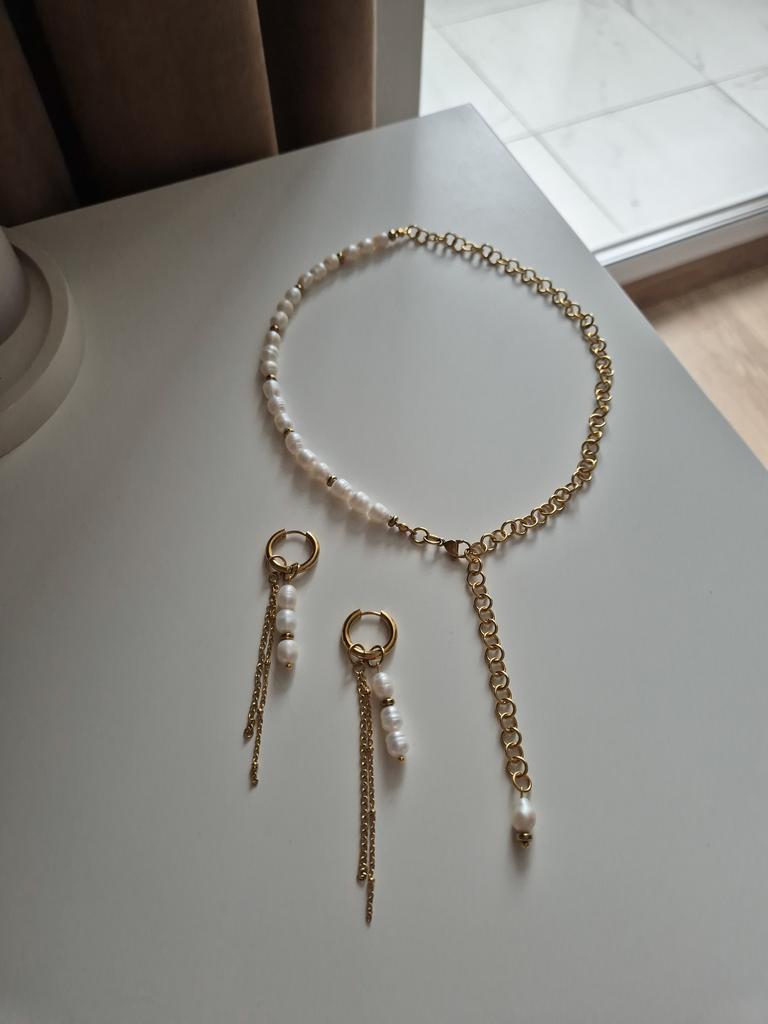 Колье-трансформер Base с натуральным жемчугом