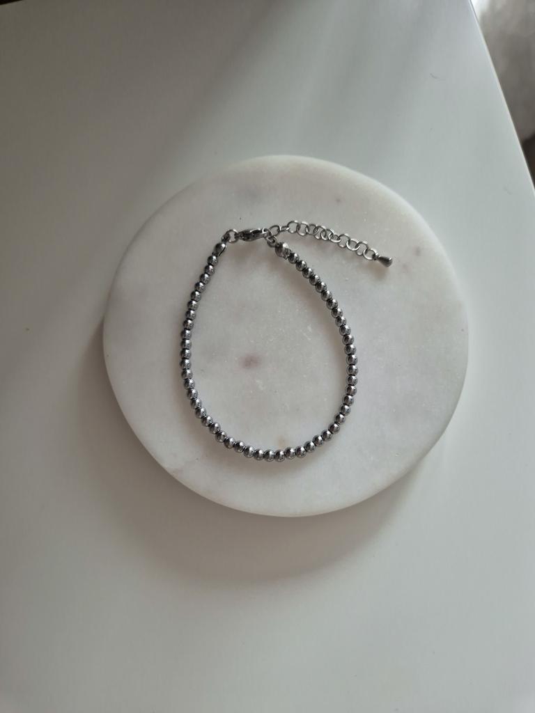 Браслет Hematite #6 Silver