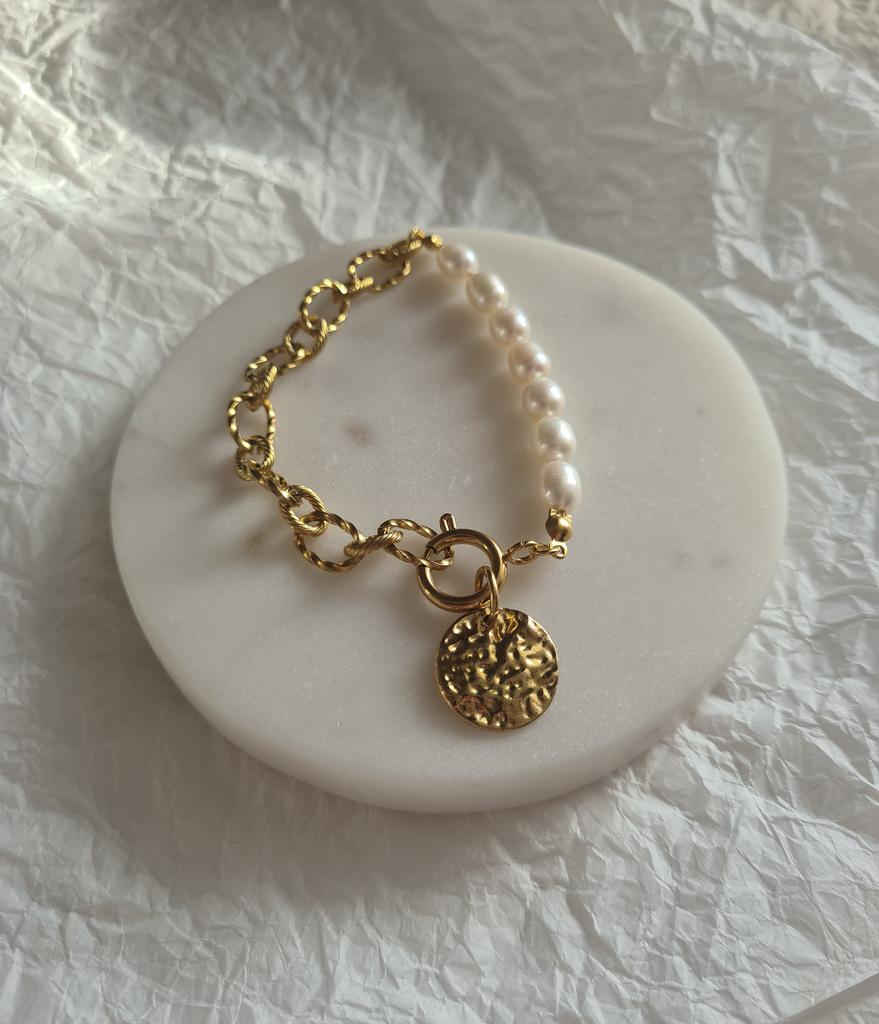 Браслет с натуральным жемчугом Moon