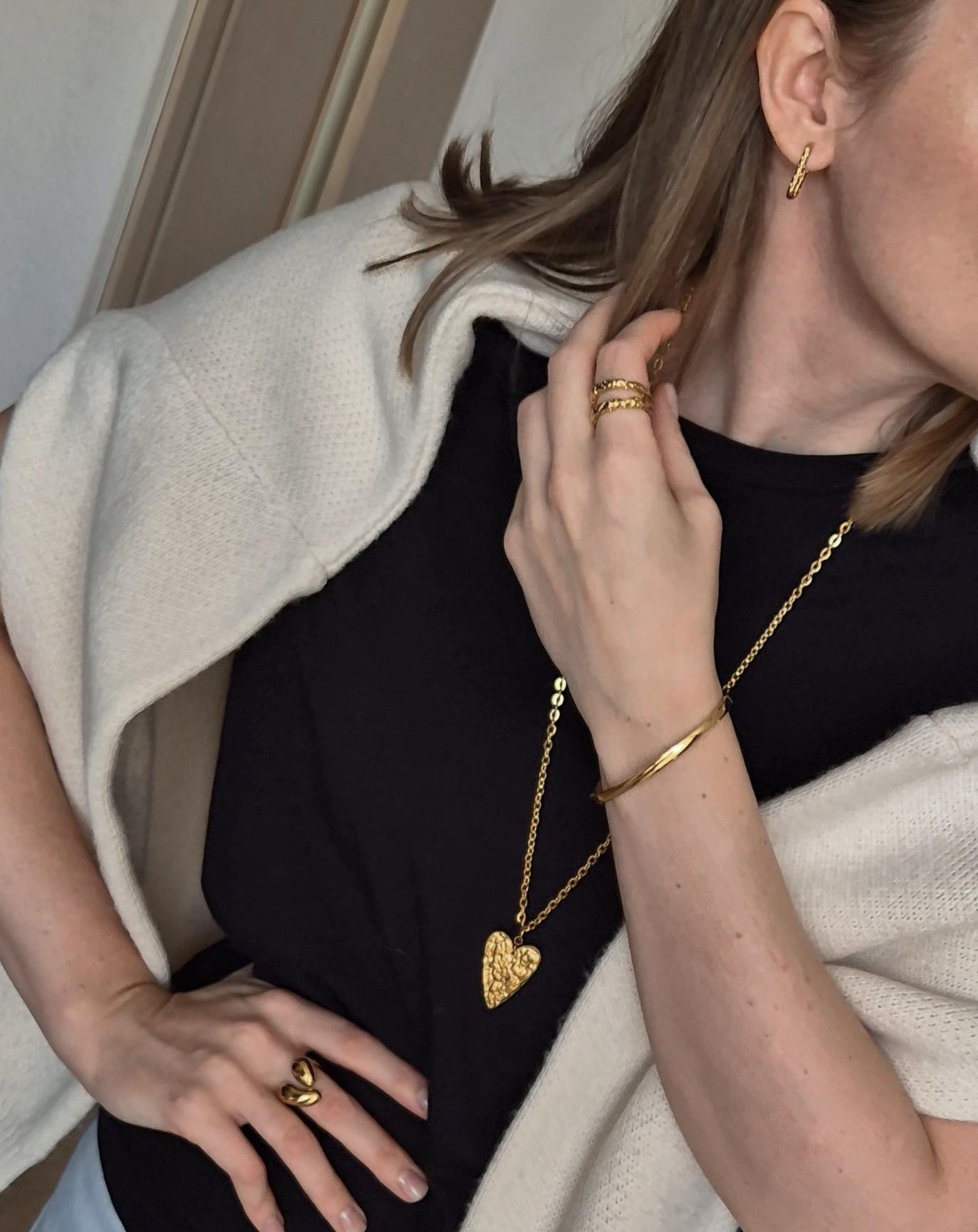 Цепочка с сердцем L'amour gold