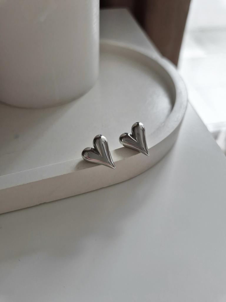 Серьги Hearts из стали