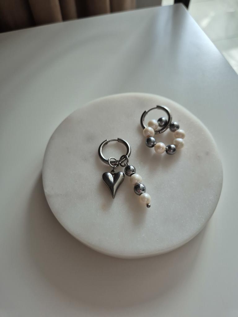 Серьги Combi с подвесками mix #54