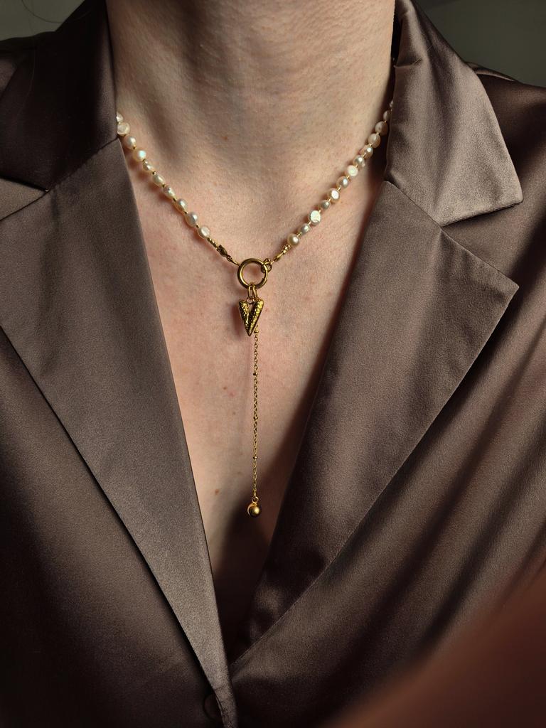 Колье из натурального жемчуга Peach pearls